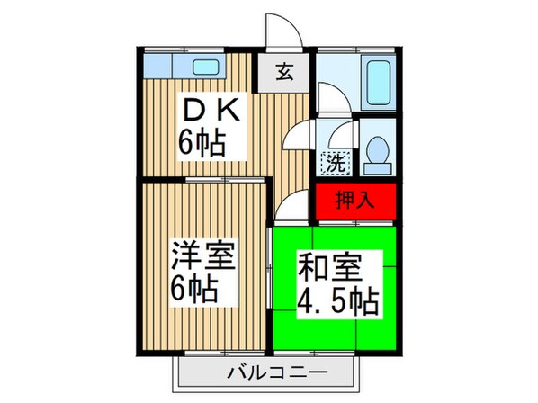 四季コ－ポの物件間取画像